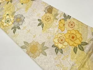 枝垂れ桜模様織出し袋帯